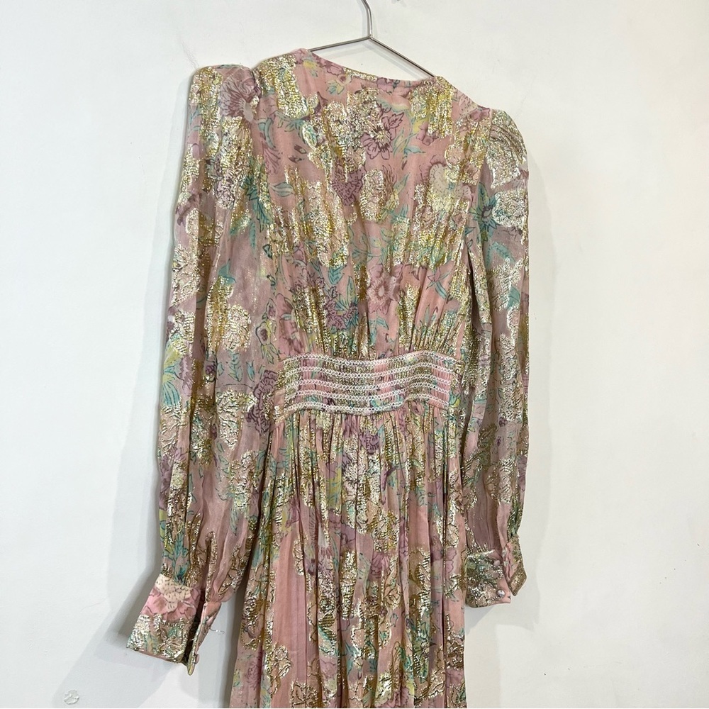 Hemant and Nandita Nora Maxi Dress in rose pink size XS - Picture 12 of 14